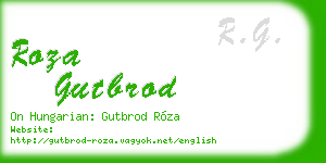 roza gutbrod business card